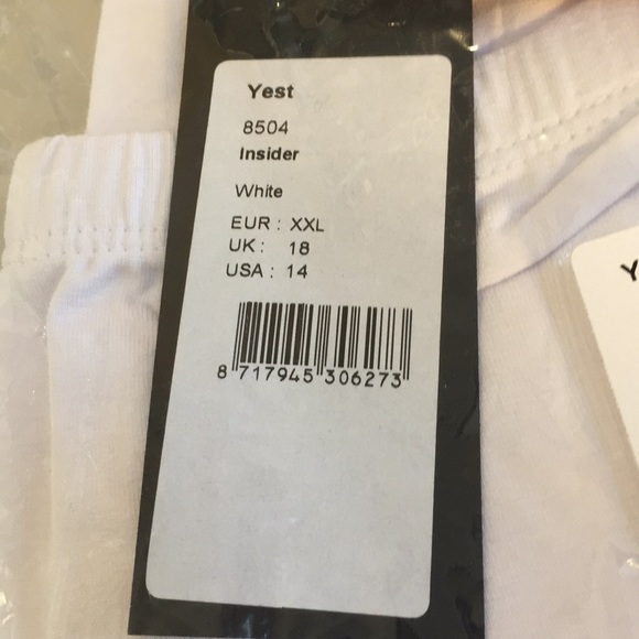 Yest Insider 8504 Stretch White Capris Leggings Activewear Size 14 - Picture 13 of 16